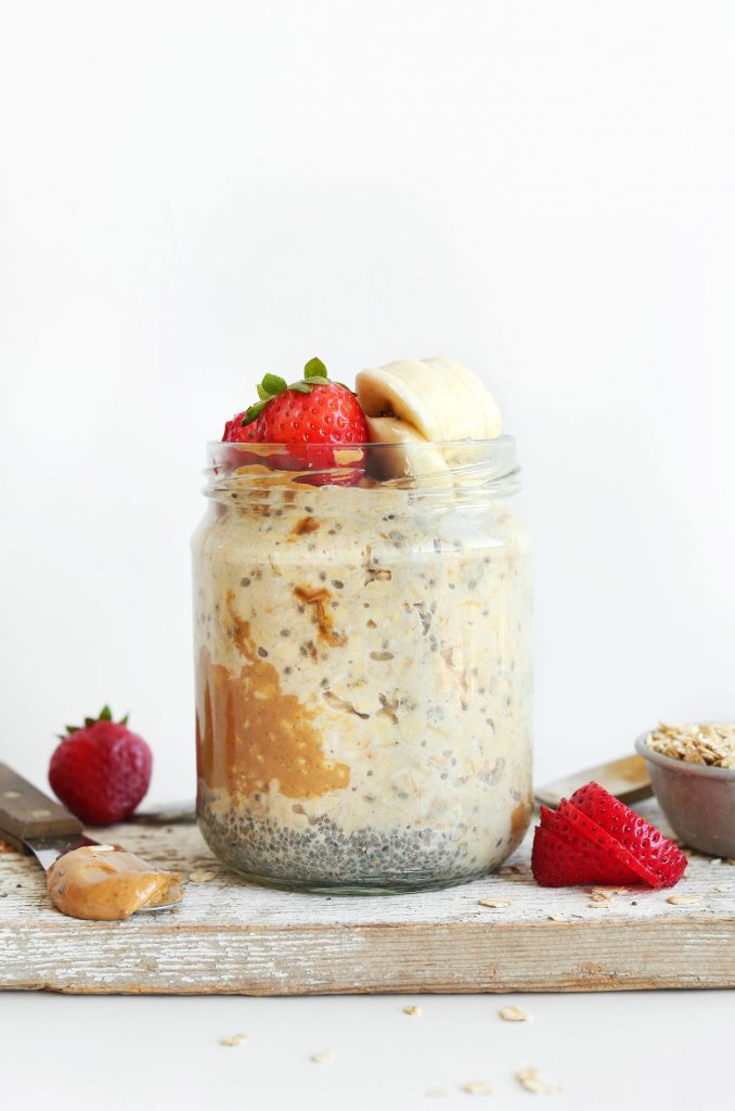 Peanut Butter Overnight Oats_easy recipes for breakfast