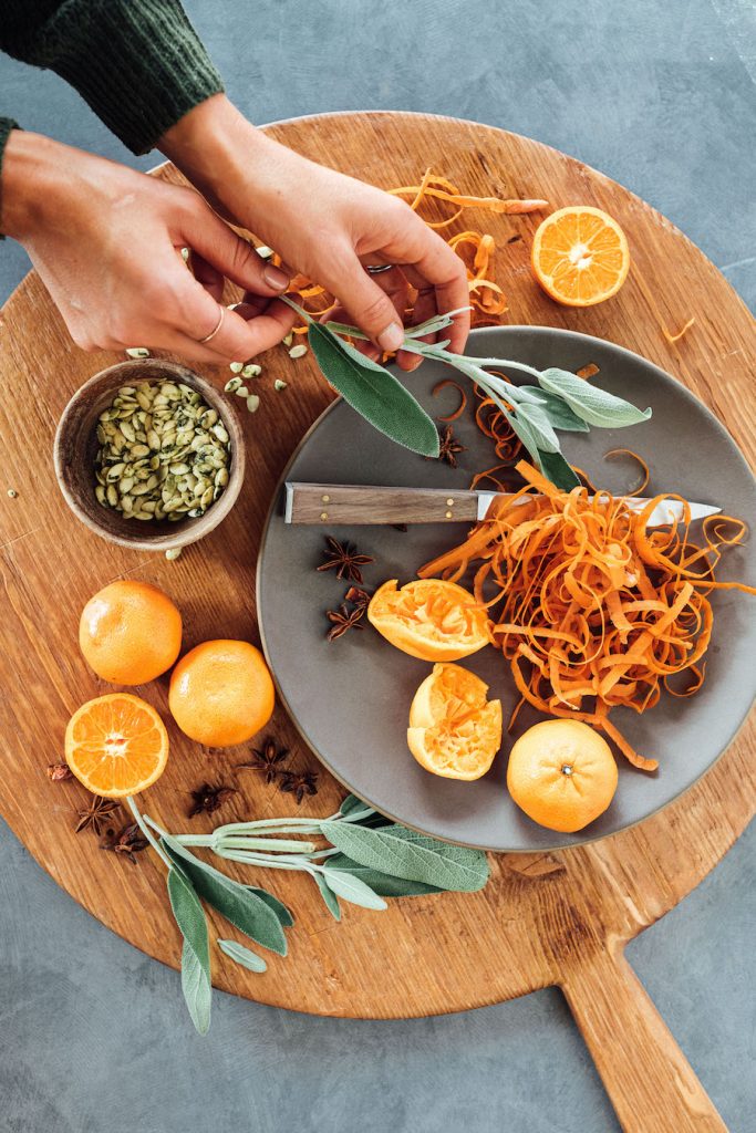Honey Roasted Carrots with Spicy Citrus, Sage & Pepitas_how to keep your herbs fresh in the fridge