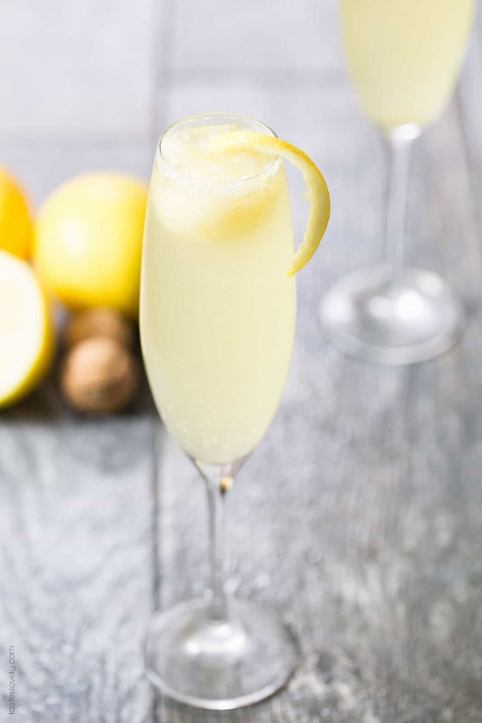 Lemon Sorbet Mimosa_three-ingredient cocktails