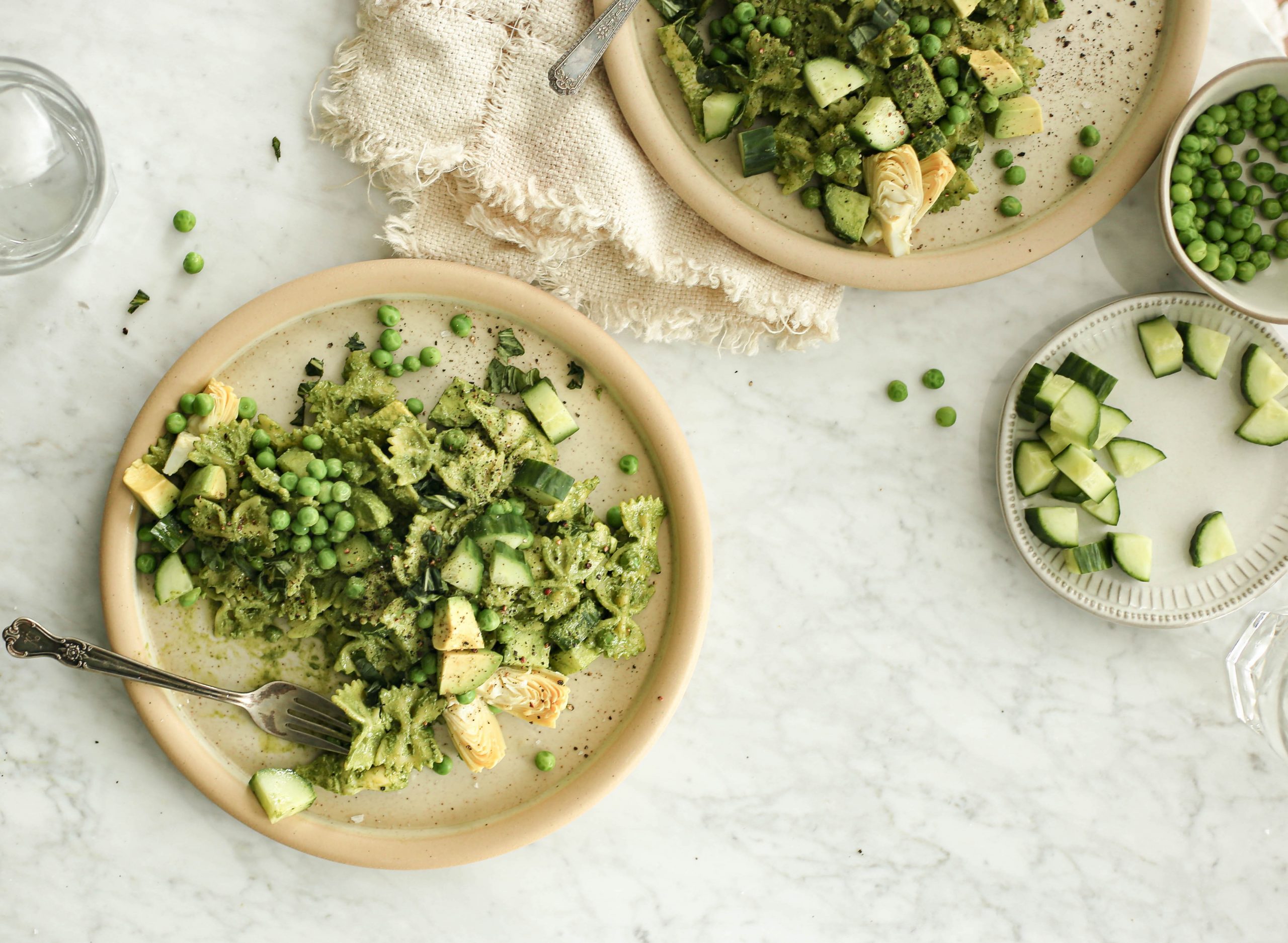 green goddess pasta salad