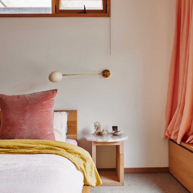 colorful streamlined bedroom