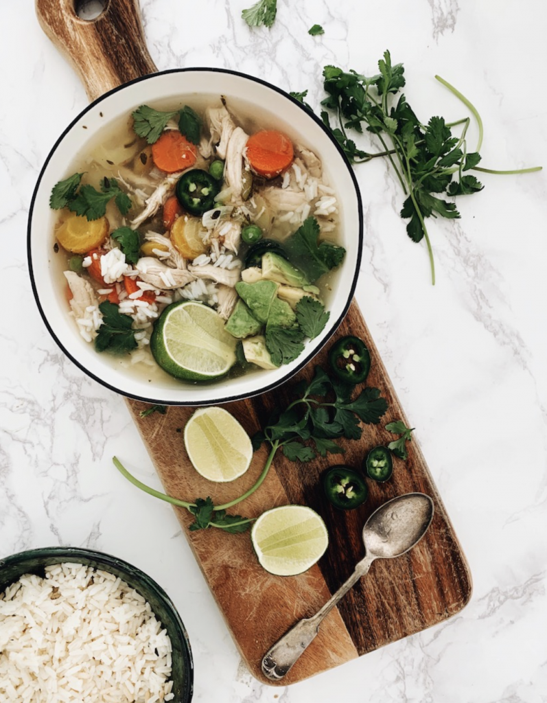 Easy Mexican Chicken & Rice Soup_easy gluten-free dinner recipes for the family