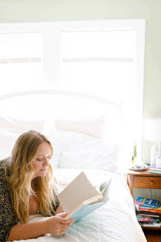 Beth Hitchock, reading, bedroom_inspirational podcasts