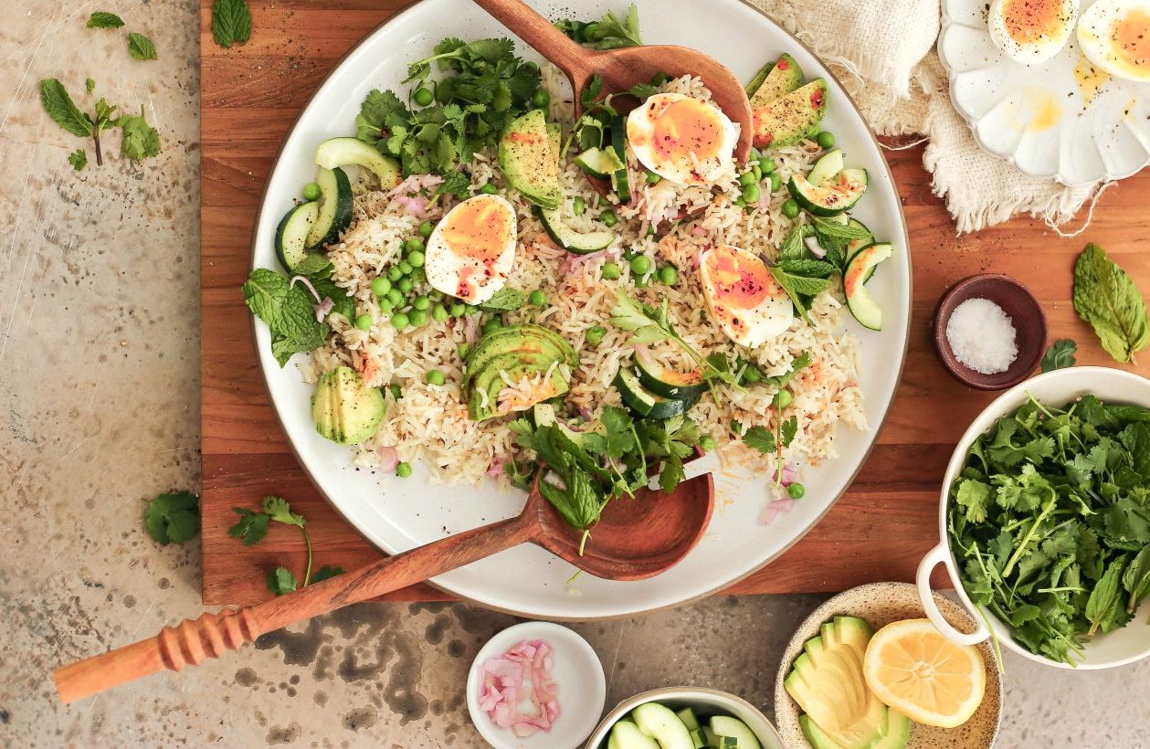 spring rice salad_spring dinner ideas