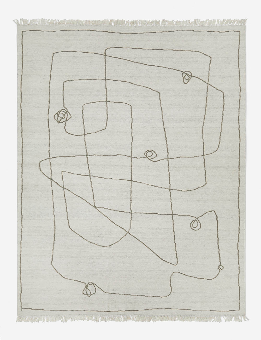 Line Drawing Flatweave Rug by Sarah Sherman Samuel for Lulu & Georgia