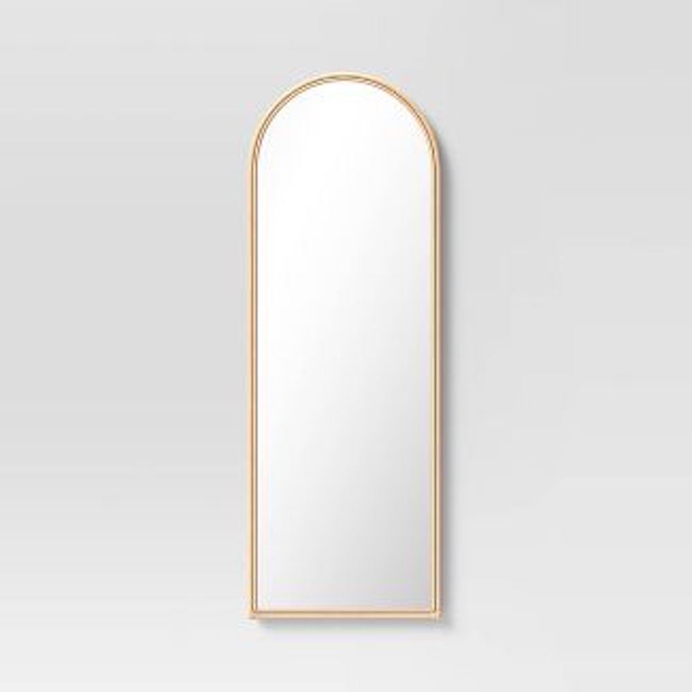 natural rattan mirror