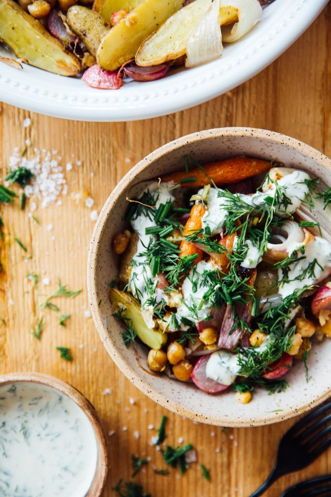Sheet Pan Spring Veggie Bowl_healthy bowl recipes