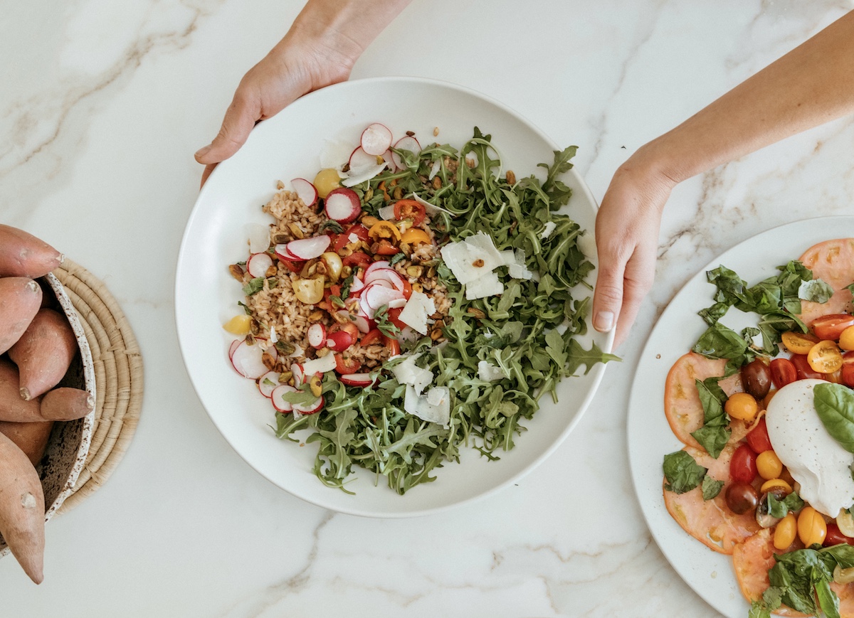 farro salad with spring veggies_easy summer salads