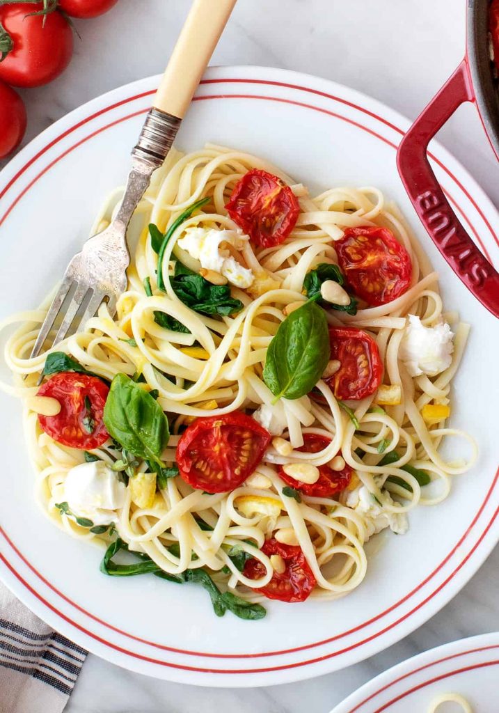 Linguine with Lemon & Tomatoes_lemon pasta recipes