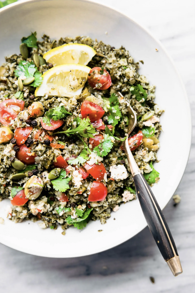 Greek cauliflower salad bowls_healthy bowl recipes
