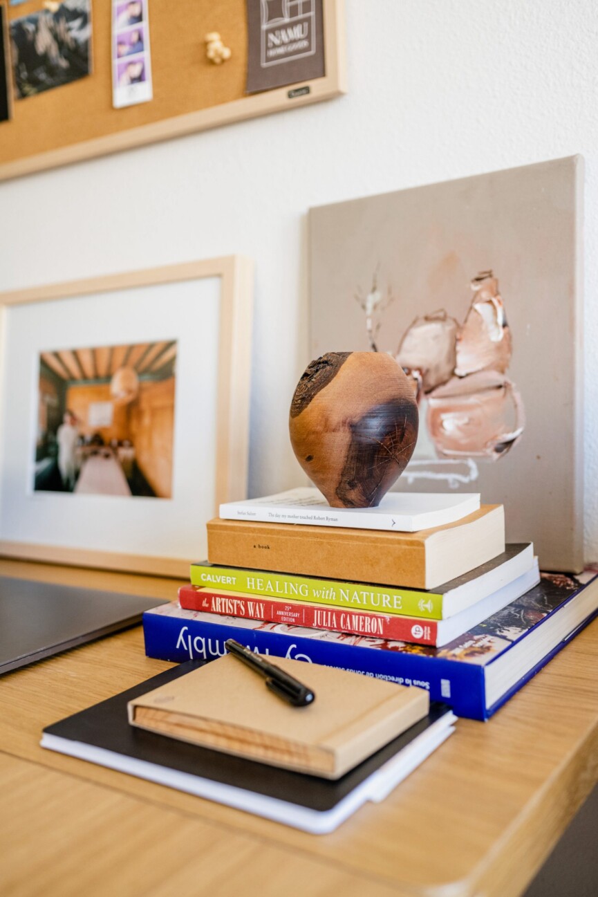 books and art collectibles