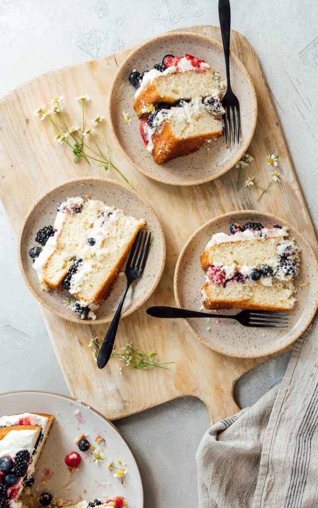 summer vegetarian recipes berry layer cake