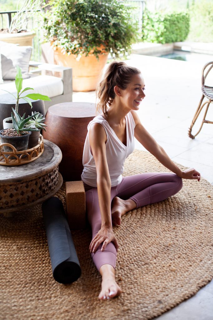 Camille Styles doing yoga_what is HRV