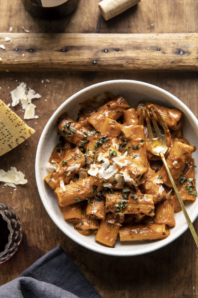 Half Baked Harvest’s Pesto Pasta Alla Vodka, vegetarian pasta recipes