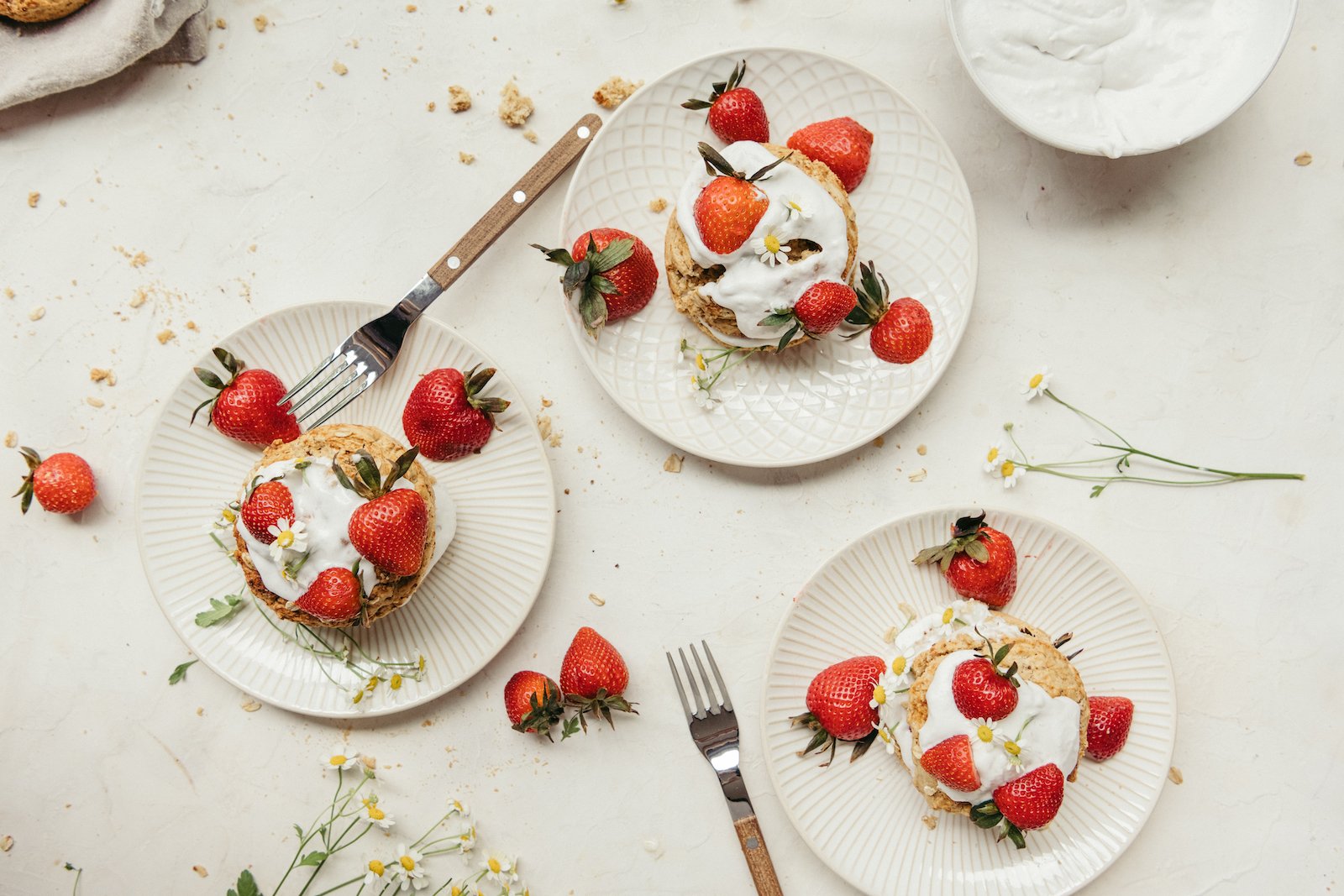vegan and gluten-free strawberry shortcakes