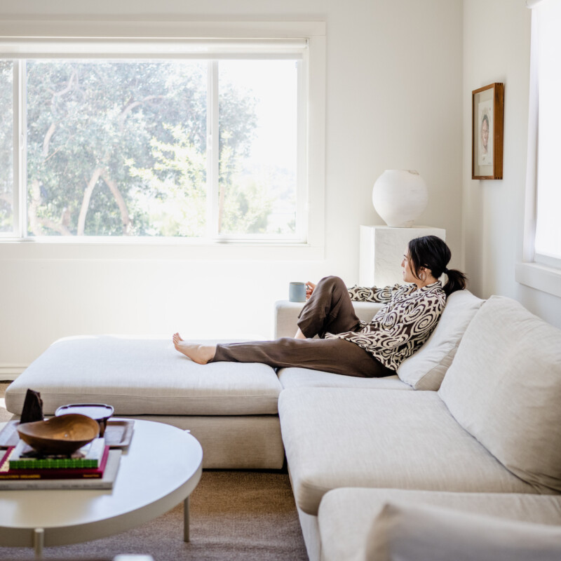 Diana Ryu in her living room