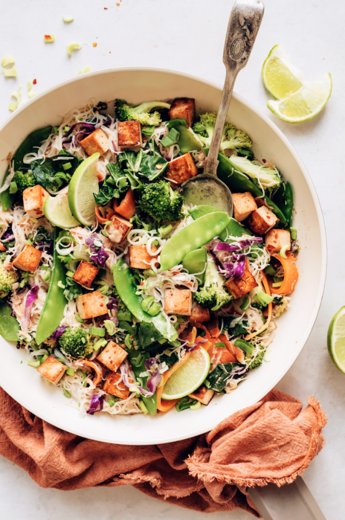 Tofu Noodle Stir-Fry With Spring Vegetables_easy summer recipes