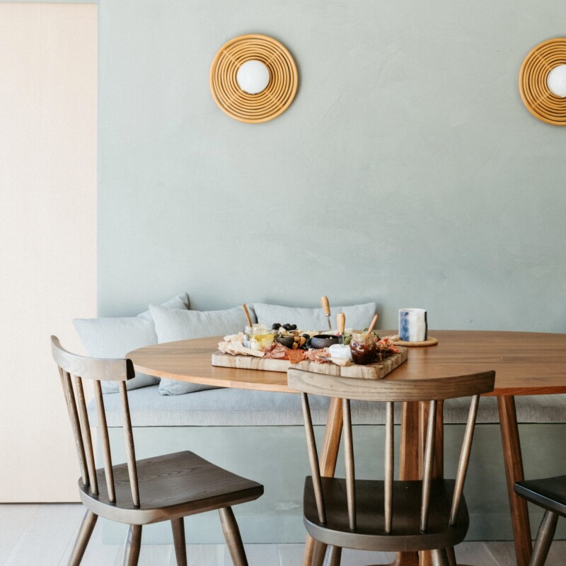 dining room with blue paint, paint trends 2022