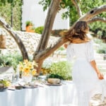 outdoor dinner party table
