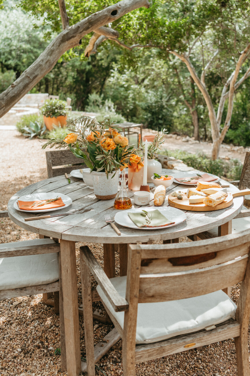 camille styles backyard dinner party