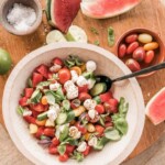 Watermelon tomato caprese salad_fruits high in ron