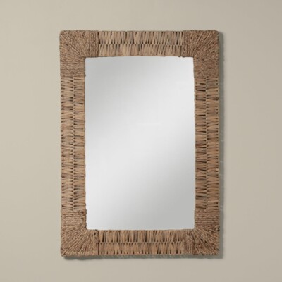 Folha Woven Rectangular Mirror