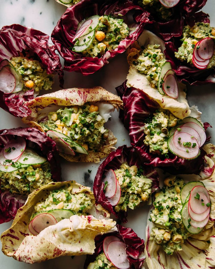 Avocado Chickpea Salad Wraps_lettuce wrap recipes