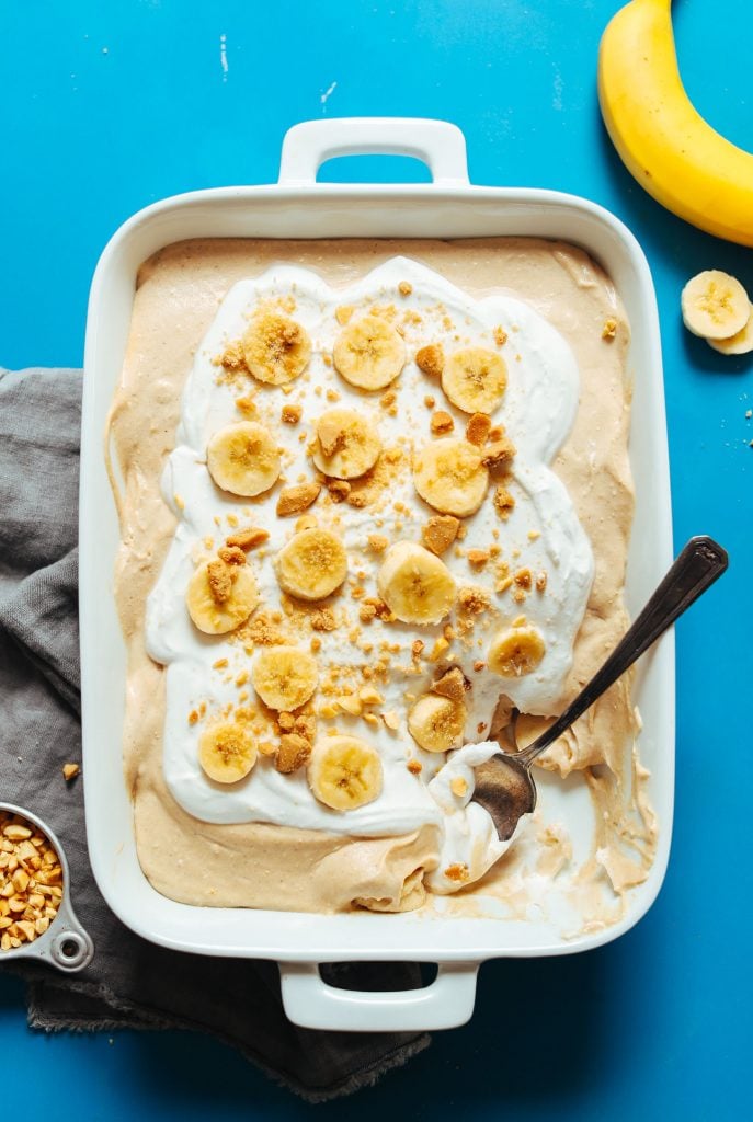 Vegan Peanut Butter Banana Pudding_4th of july desserts