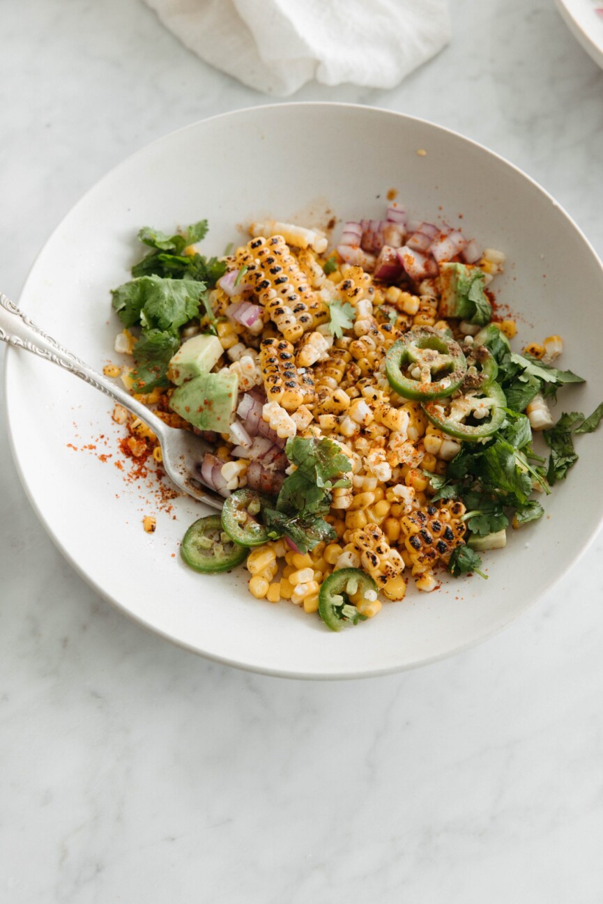 masala bhutta corn salad - summer salad