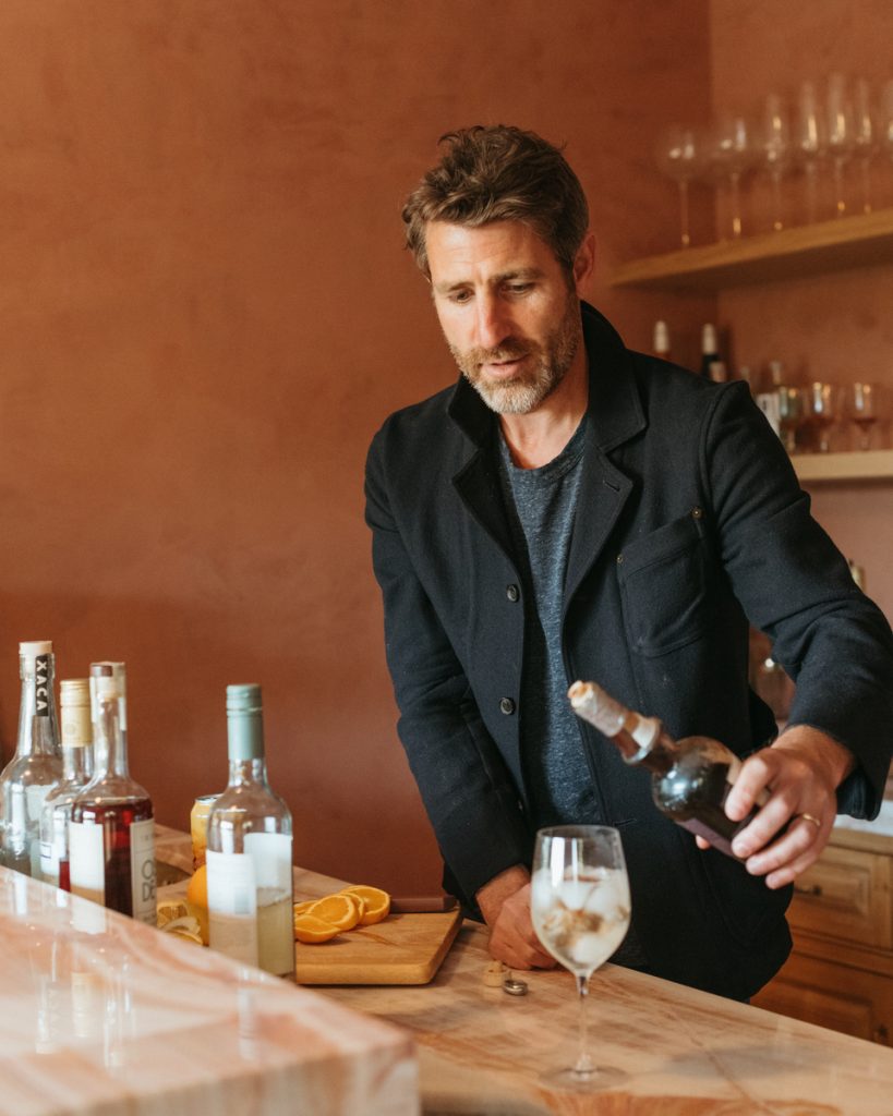Brian de Lowe bartending summer party_food and wine pairings