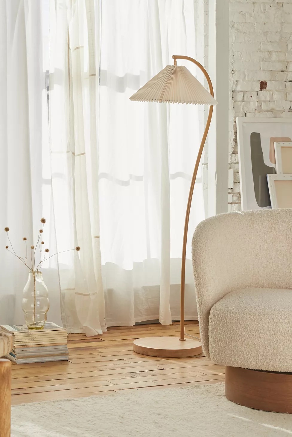 floor lamp in nook