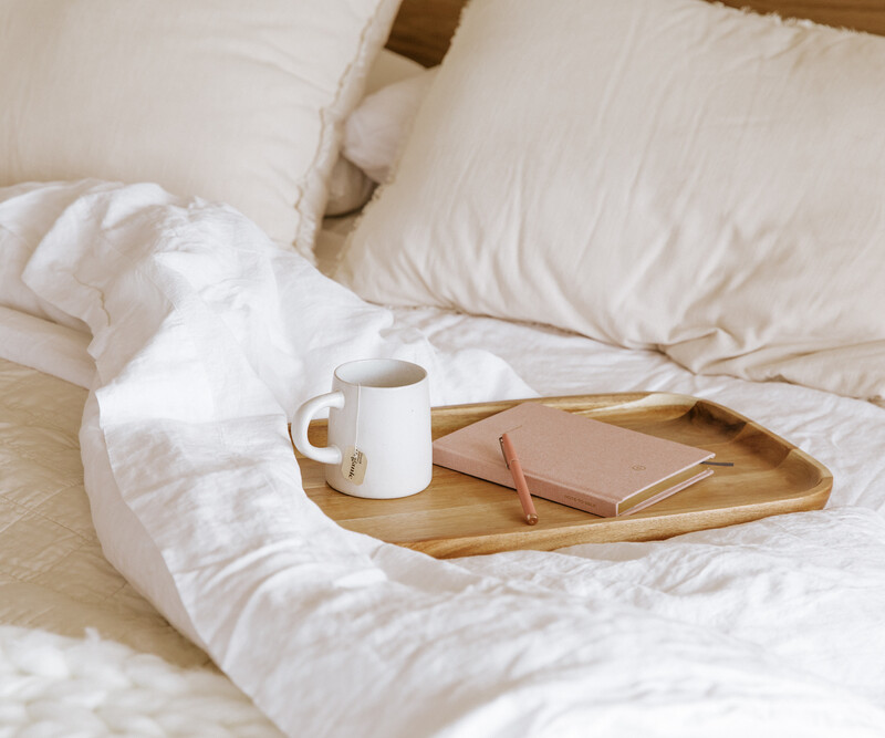 journal on bed september prompts
