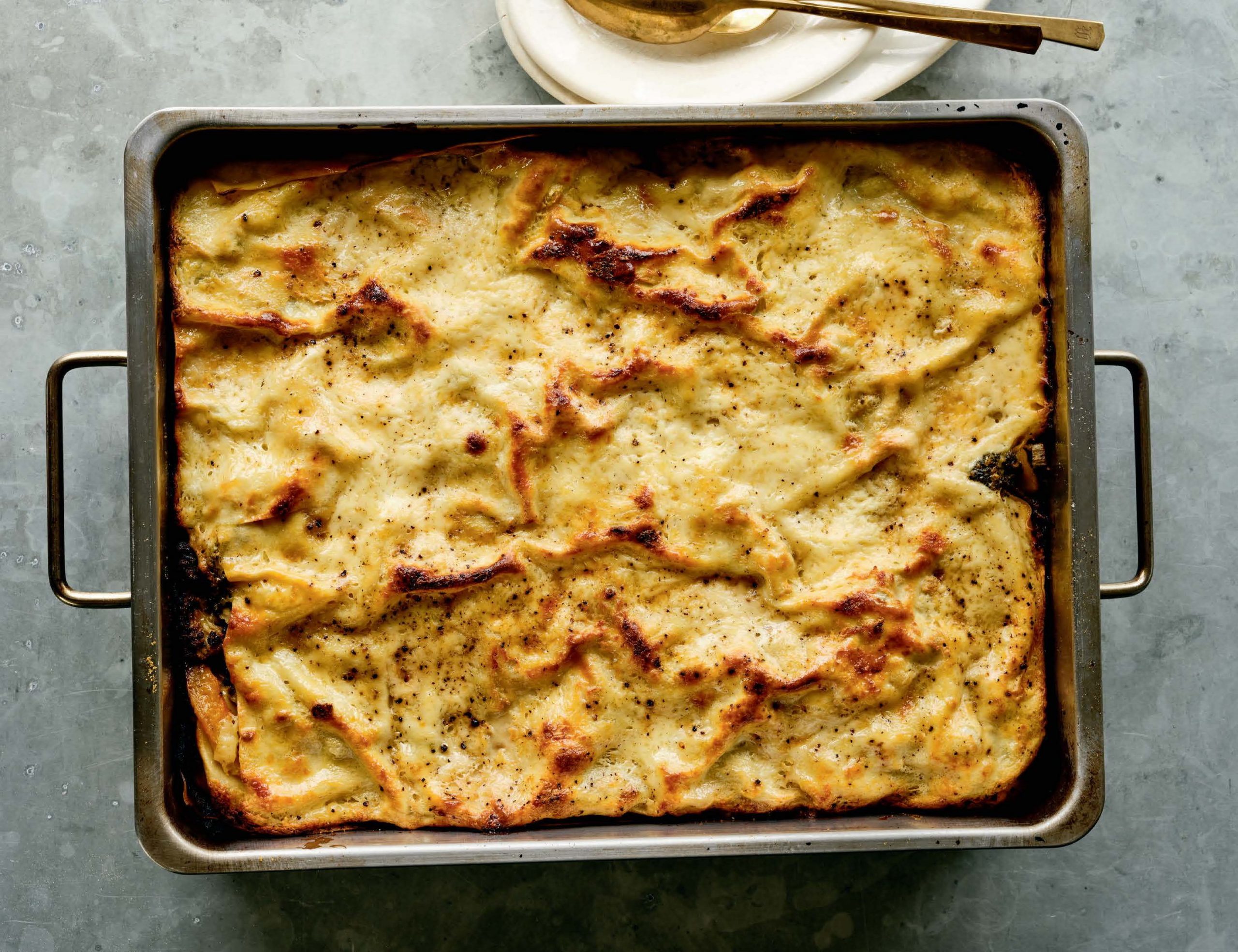 Winter Vegetable Lasagna - Odette Williams Simple Pasta