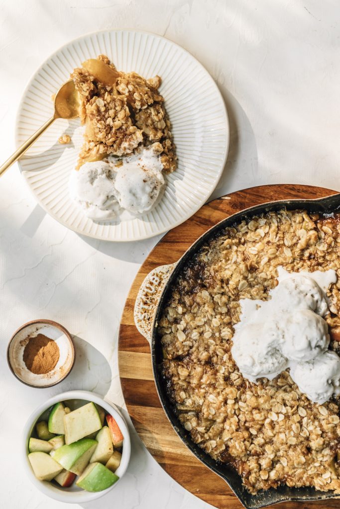 Brown Butter Bourbon Apple Crisp