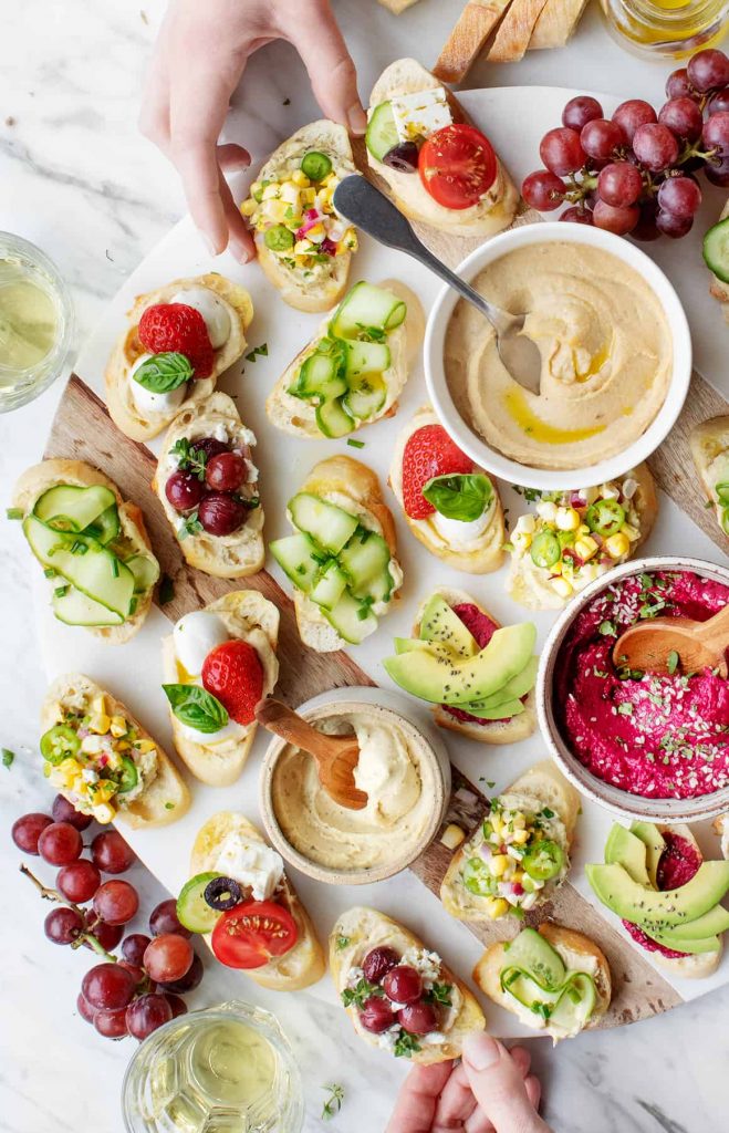 Roasted Grape & Feta Crostini From Love & Lemons