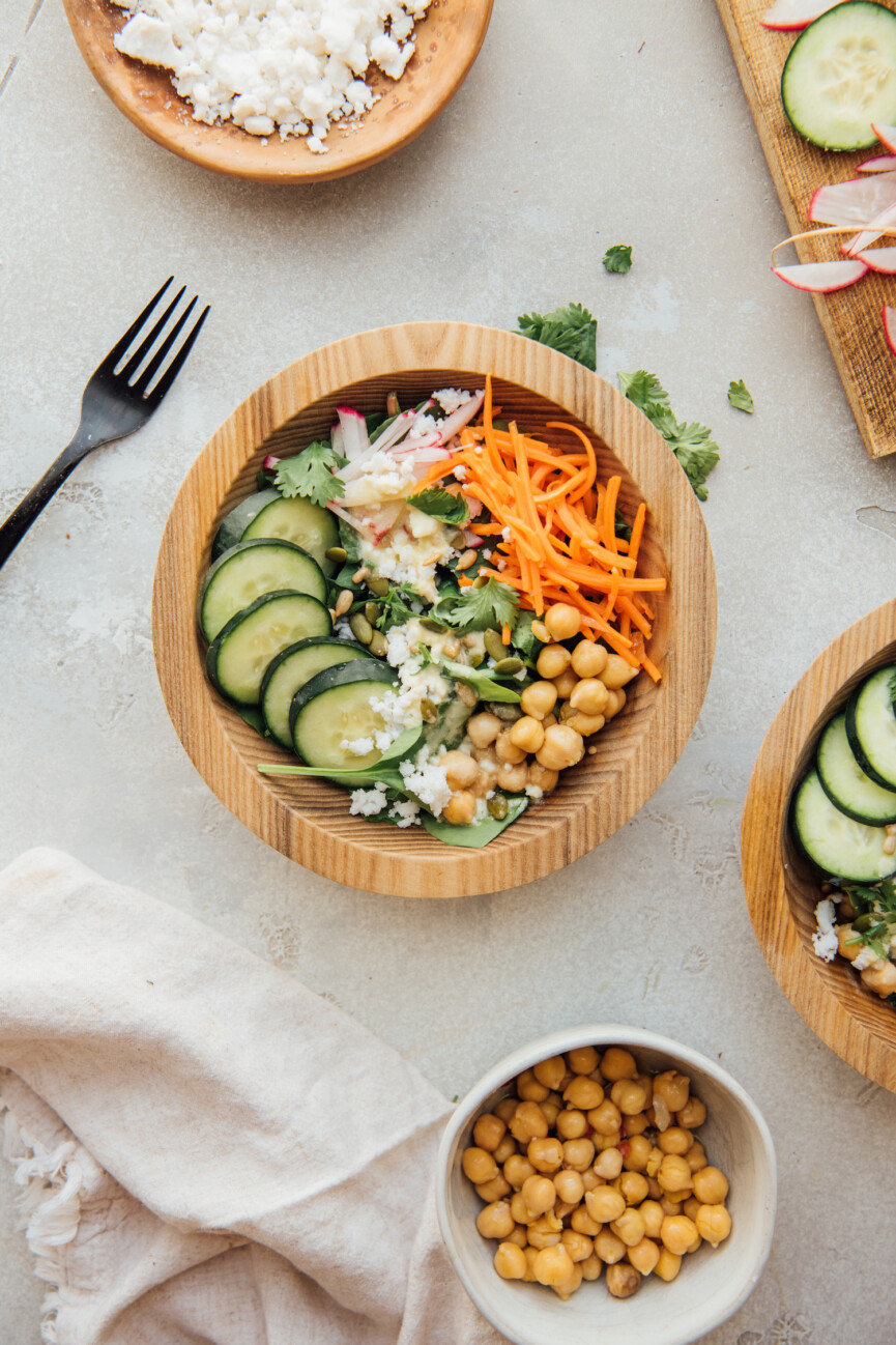 Mexican Chopped Salad Recipe with Honey-Shallot Dressing