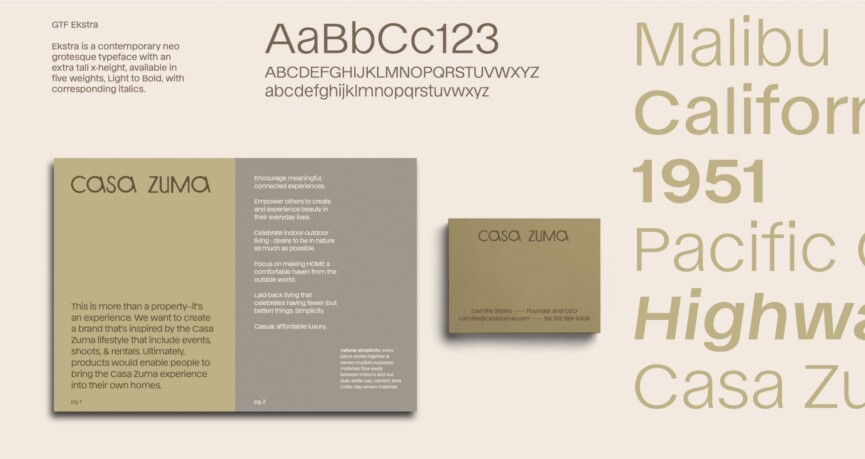Casa Zuma Branding-Fonts