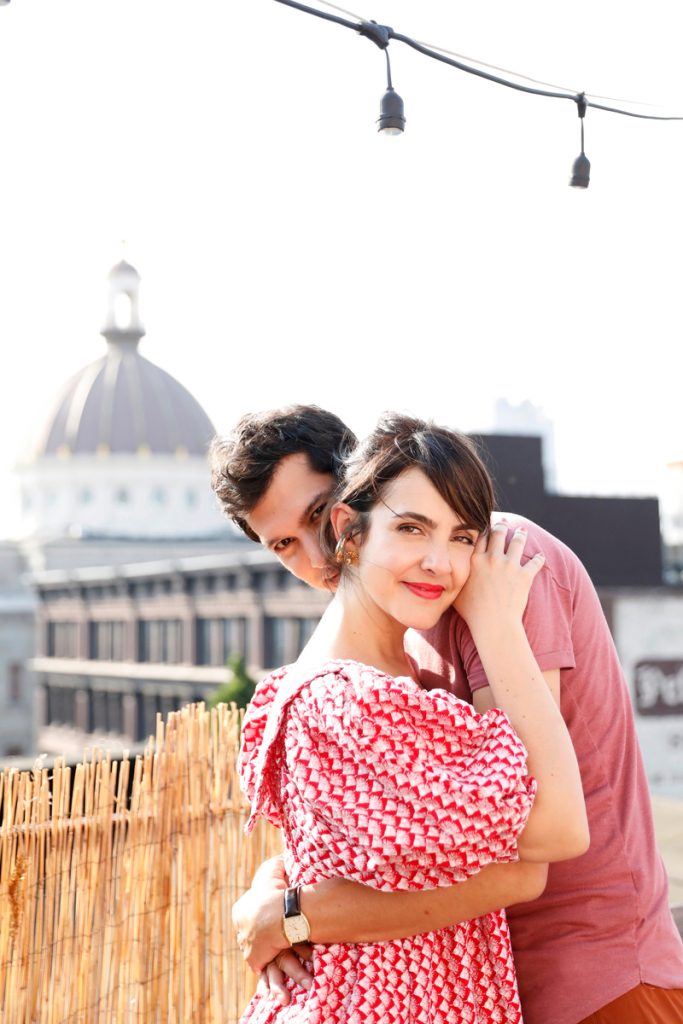 couple embracing