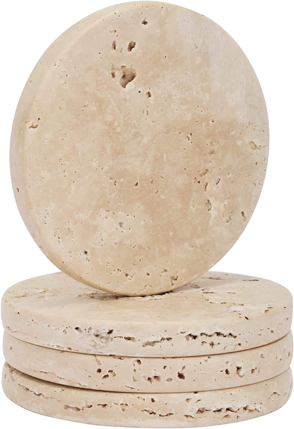 Natural Cream Travertine Stone Coaster Fall Decor on Amazon