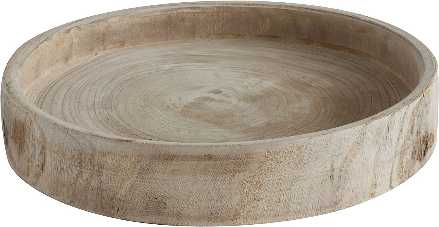 Paulownia Wood Hand Carved Tray