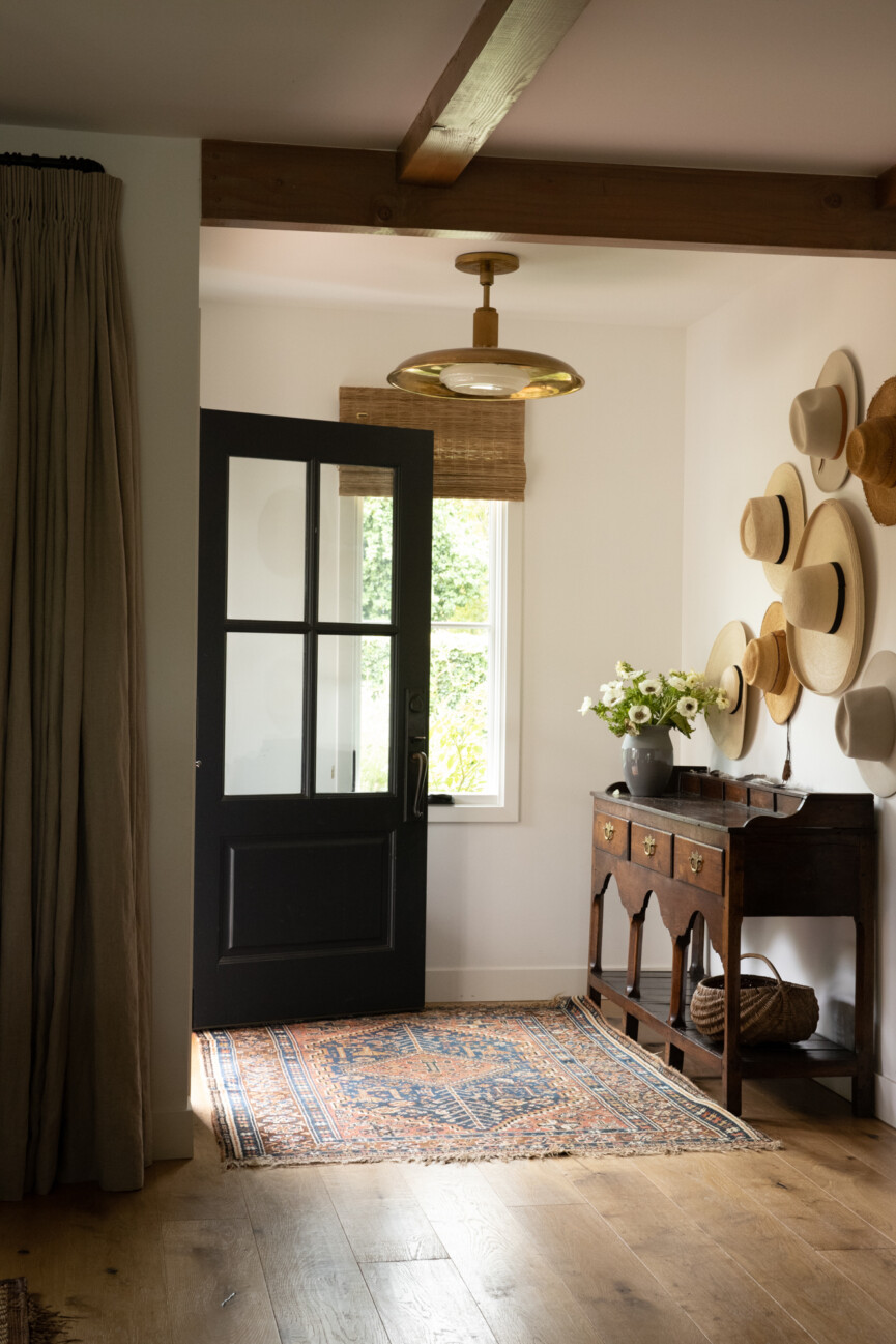 california rustic entryway