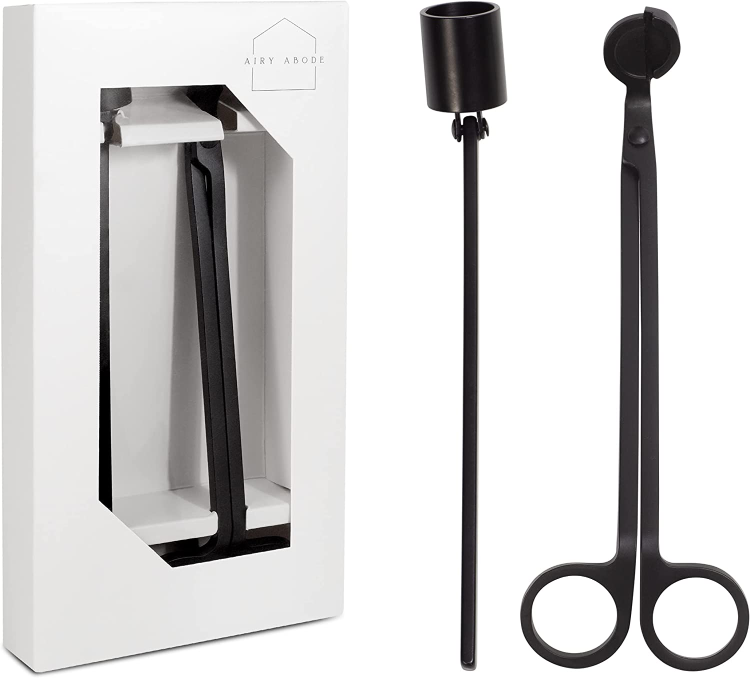 black candle snuffer wick trimmer set