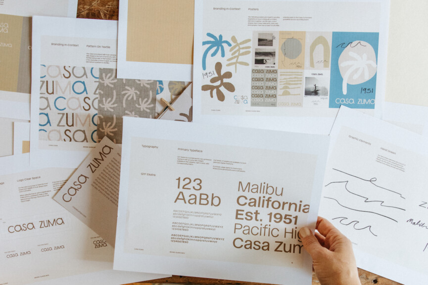 Casa Zuma branding logo design colors fonts