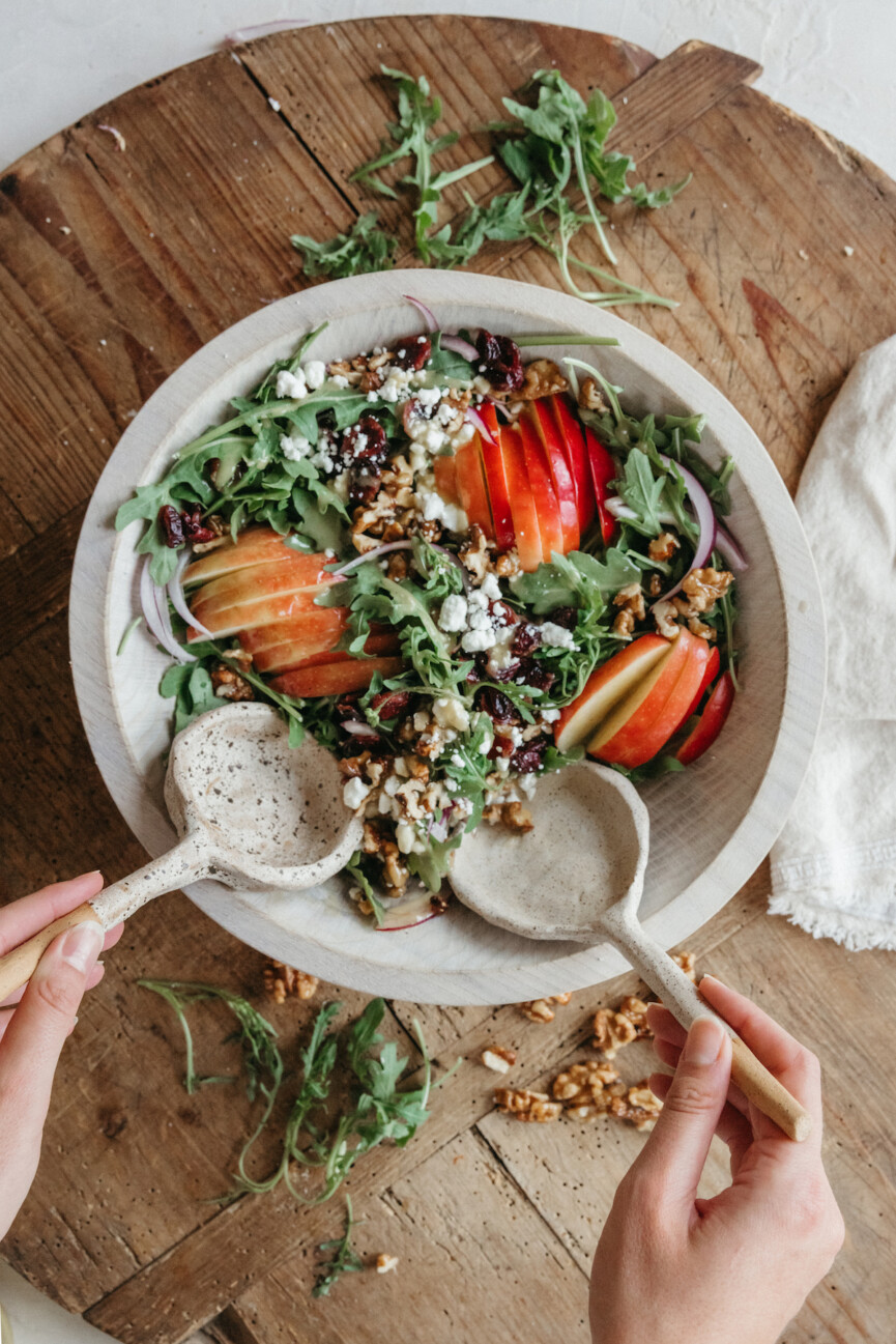 apple-walnut-salad_fall foods for hormone balance