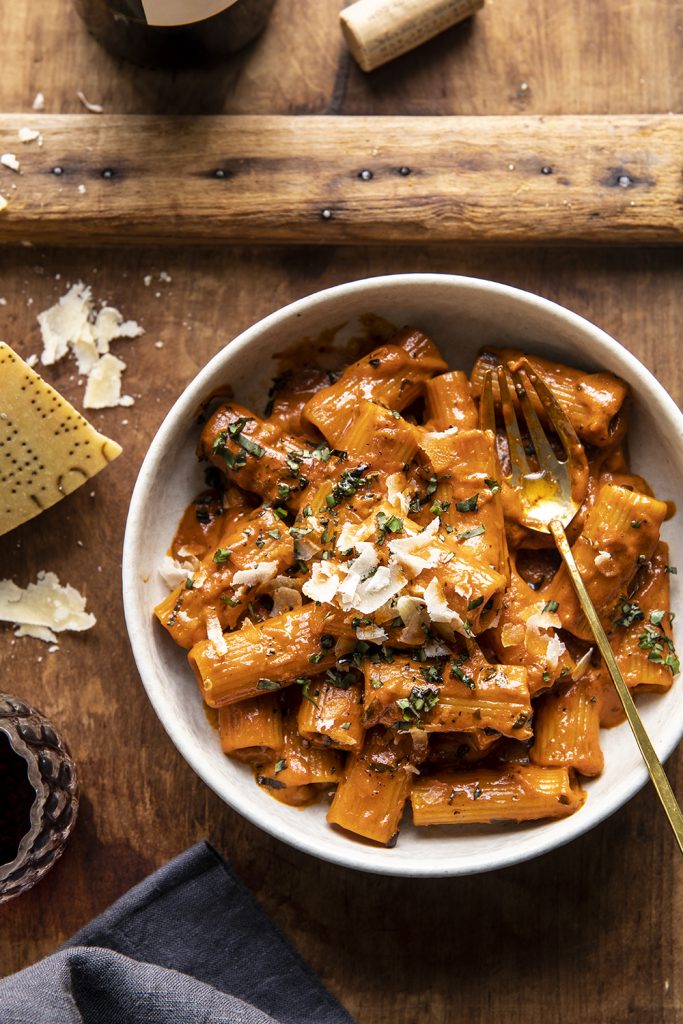 Half-Baked Harvest’s Pesto Pasta Alla Vodka