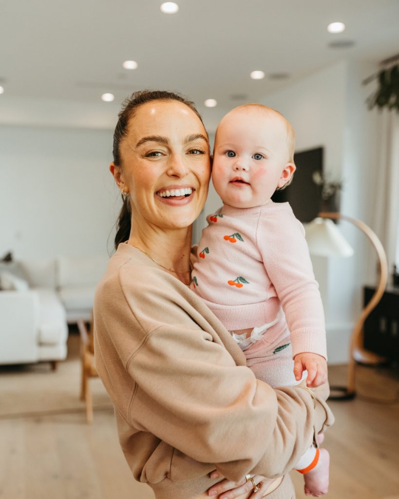 Megan Roup and baby