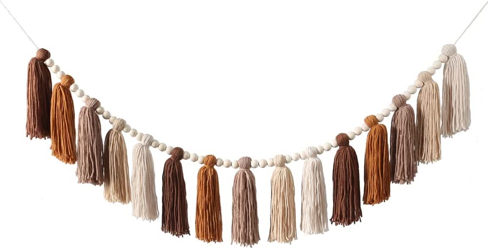 Boho Tassel Garland Terracotta Rainbow