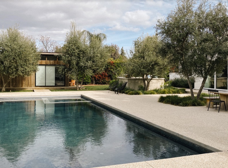 earthy outdoor pool