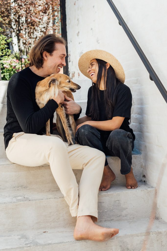 Shani Van Breukelen and Porter Yates smiling_relationship advice