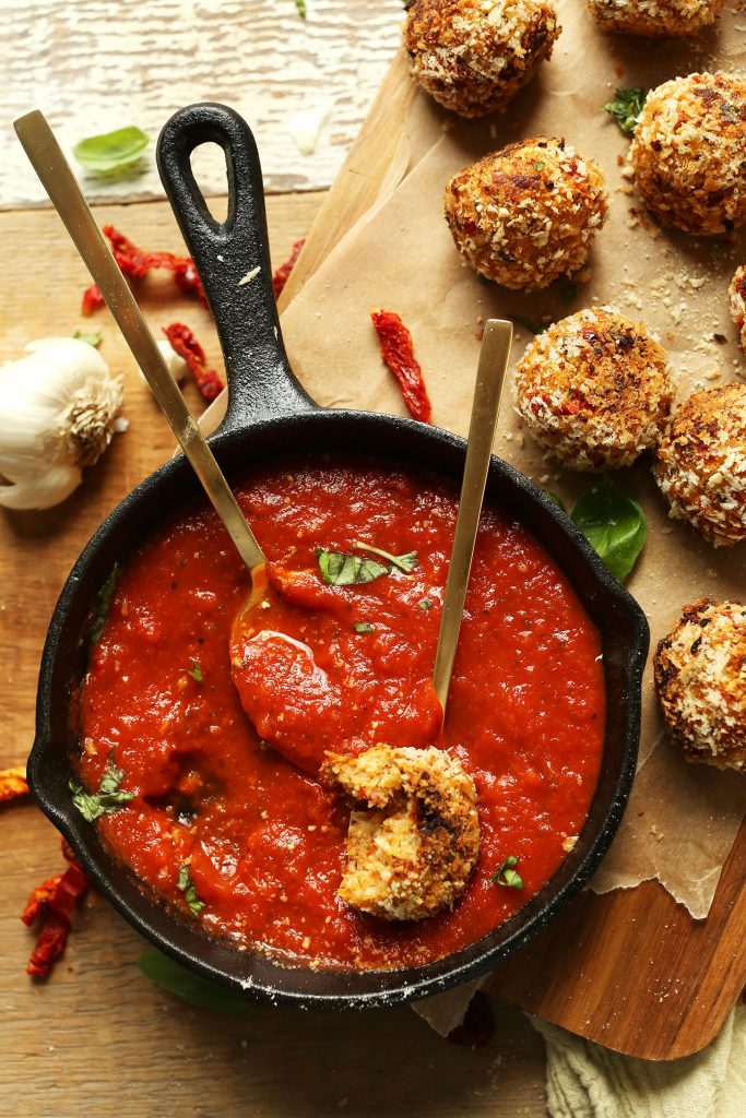 Sun-Dried Tomato & Basil Arancini_vegan cauliflower rice recipes